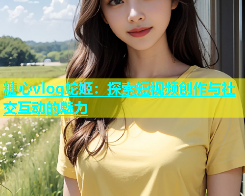 糖心vlog蛇姬：探索短视频创作与社交互动的魅力  第1张