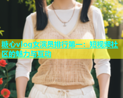 糖心vlog女演员排行第一：短视频社区的魅力与互动  第1张