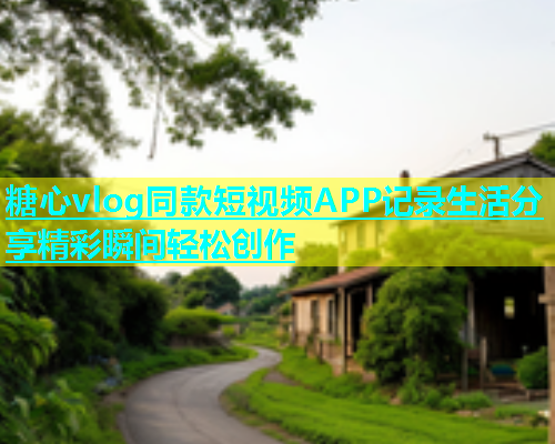糖心vlog同款短视频APP记录生活分享精彩瞬间轻松创作